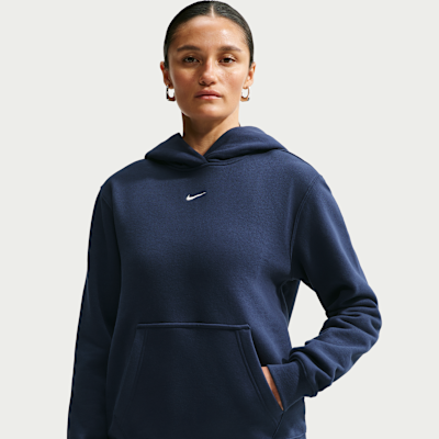 Nike Studio Fleece Orta Kalınlıkta Kapüşonlu Kadın Sweatshirt'ü görsel 3