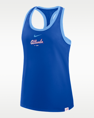 Женские  Atlanta Braves Script City Connect Nike MLB Racerback Tank Top