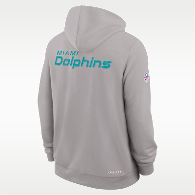 Sudadera con gorro sin cierre Nike Dri-FIT de la NFL para hombre Miami Dolphins Initial Home Sideline