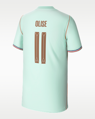 Женские джерси Michael Olise France National Team 2026 Stadium Away Big Kids' Nike Dri-FIT Soccer Jersey