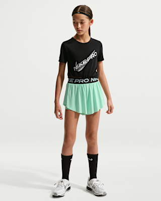 Детские шорты Nike Pro Big Kids' (Girls') Dri-FIT 2-in-1 Shorts