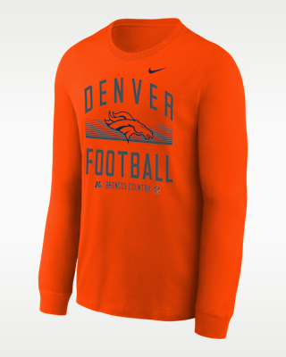 Детская футболка Denver Broncos Hometown Big Kids' Nike NFL Long-Sleeve