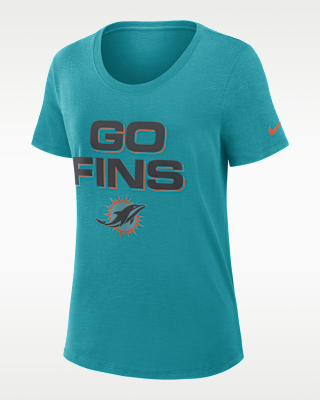 Женская футболка Miami Dolphins Rivalries Collection Slub Nike Dri-FIT NFL