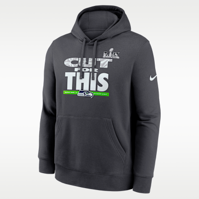 Sudadera con gorro sin cierre Nike de la NFL para hombre Seattle Seahawks Super Bowl LX Champions Pickoff Move Parade Club