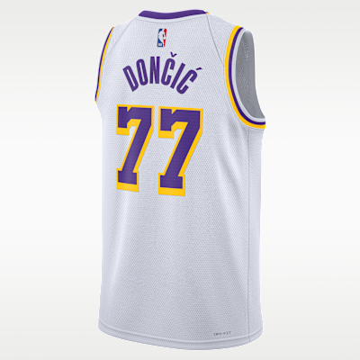 Nike Los Angeles Lakers Association Edition Nike Dri-FIT NBA Swingman Erkek Forması görsel 2