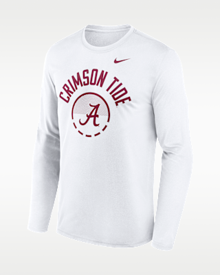 Мужская футболка Alabama Courtside Nike Dri-FIT College Long-Sleeve
