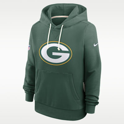 Green Bay Packers Sideline Women's Nike Dri-FIT NFL Pullover Hoodie