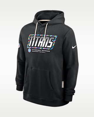 Мужское худи Tennessee Titans Crucial Catch Sideline Standard Issue Nike Dri-FIT NFL Pullover Hoodie