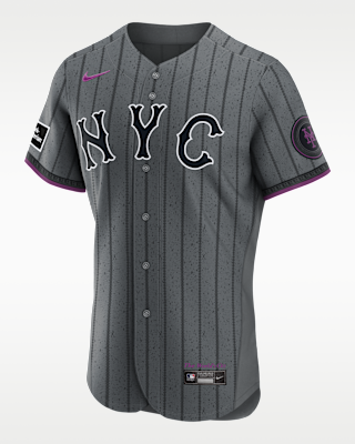 Мужские джерси Francisco Lindor New York Mets City Connect Nike MLB Authentic Jersey