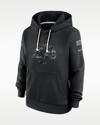 Женское худи Los Angeles Rams Salute to Service Sideline Nike Dri-FIT NFL Pullover Hoodie