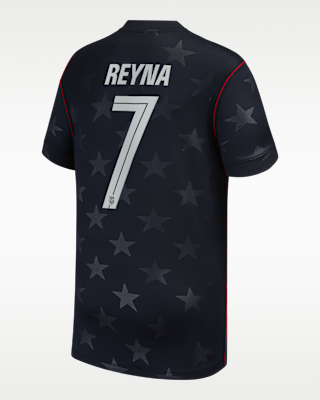 Детские джерси Giovanni Reyna USMNT 2026 Stadium Away Big Kids' Nike Dri-FIT Soccer Jersey