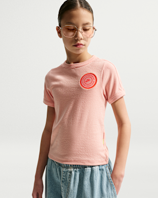 Детские шорты Nike Sportswear Big Kids' (Girls') Short-Sleeve Rib Top