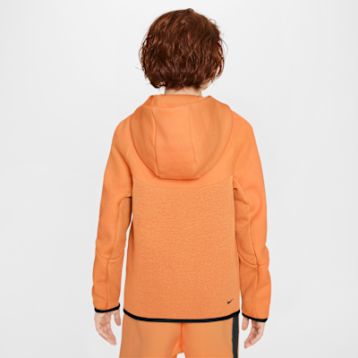 Sudadera con gorro con cierre completo para niños grandes Nike Sportswear Tech Fleece