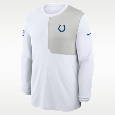 Indianapolis Colts Sideline Coach Men's Nike Dri-FIT NFL Long-Sleeve Top