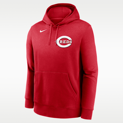 Sudadera con gorro sin cierre Nike de la MLB para hombre Elly De La Cruz Cincinnati Reds Club