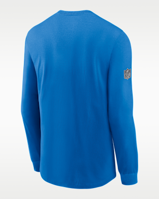 Мужская футболка Detroit Lions Team Issue Nike Dri-FIT NFL Long-Sleeve