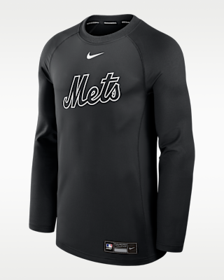 Мужская футболка New York Mets Authentic Collection Game Time Nike Dri-FIT MLB Long-Sleeve
