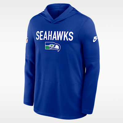Playera de manga larga Nike Dri-FIT de la NFL con gorro para hombre Seattle Seahawks Pass Accuracy