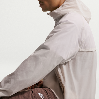 Nike Windrunner Astarsız Tam Boy Fermuarlı UV Erkek Ceketi görsel 3