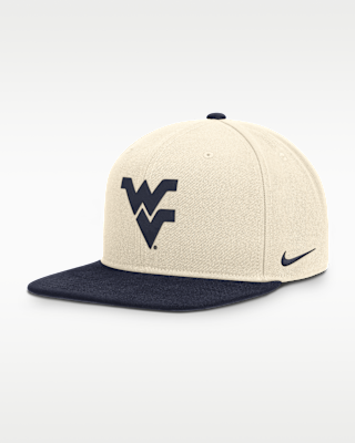 Мужские West Virginia Campus Prep Nike Dri-FIT College Adjustable Hat