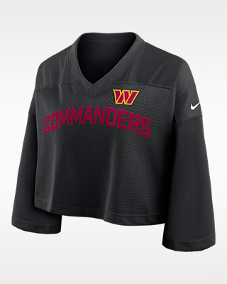 Женские джерси Washington Commanders Wide Receiver Jersey Fashion Nike Dri-FIT NFL Cropped Top