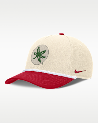 Женские  Ohio State Primetime Rope 2-Tone Rise Nike College Adjustable Hat