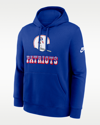 Мужское худи New England Patriots Best Season Rewind Club Nike NFL Pullover Hoodie