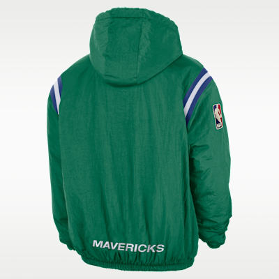 Dallas Mavericks Hardwood Classics Men's Nike Therma-FIT NBA 1/2-Zip Hoodie