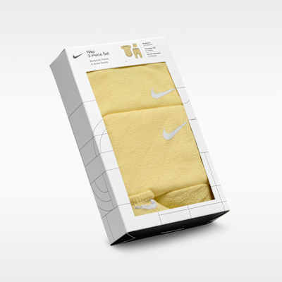 Conjunto de 3 piezas de tejido pointelle para bebé Nike