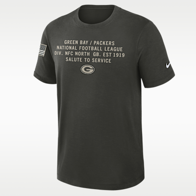 Green Bay Packers Salute to Service Slub Men's Nike Dri-FIT NFL T-Shirt