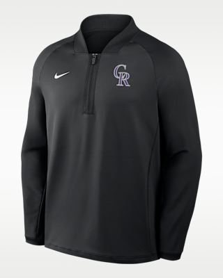 Мужские  Colorado Rockies Authentic Collection Nike Dri-FIT MLB 1/2-Zip Long-Sleeve Top