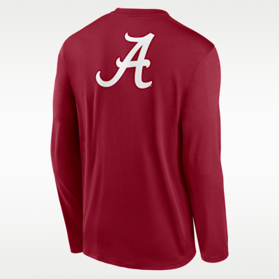 Playera de manga larga universitaria Nike Dri-FIT para hombre Alabama Primetime Legend 2-Hit