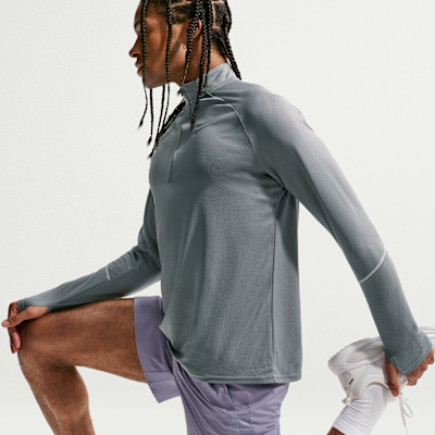 Nike Miler Dri-FIT Yarım Fermuarlı Erkek Koşu Üstü görsel 3