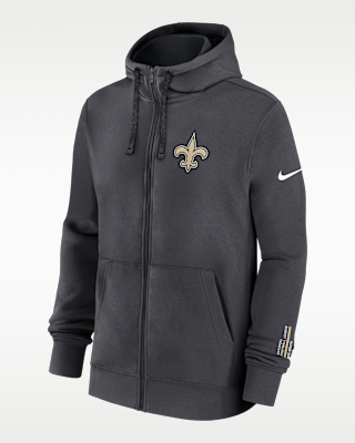Мужское худи New Orleans Saints Playbook Page Club Nike NFL Full-Zip Hoodie