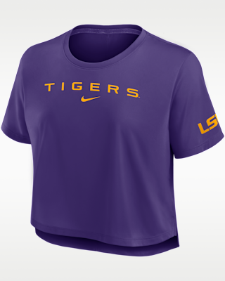 Женские  LSU Premium Performance Nike Dri-FIT Cropped Top