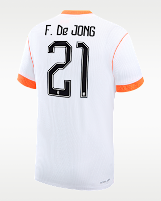 Мужские джерси Frenkie de Jong Netherlands National Team 2026 Match Away Nike Dri-FIT ADV Soccer Jersey
