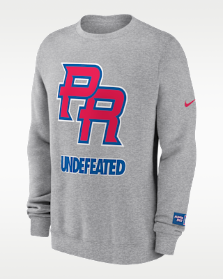 Мужские  Puerto Rico National Baseball Team 2026 World Baseball Classic Complex Undefeated Nike Pullover Crew