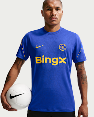 Мужские шорты Chelsea FC Strike Nike Soccer Dri-FIT Short-Sleeve Top