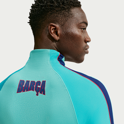 Nike FC Barcelona Strike Üçüncü Nike Dri-FIT Örgü Erkek Futbol Antrenman Üstü görsel 2