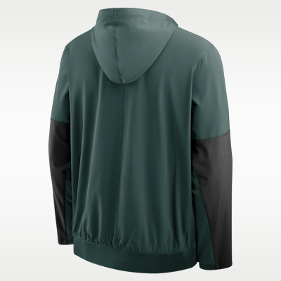 Chamarra universitaria Nike con gorro de medio cierre para hombre Michigan State Anorak