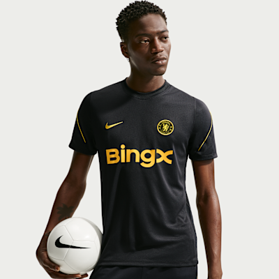 Nike Chelsea FC Strike Nike Dri-FIT Kısa Kollu Erkek Futbol Üstü