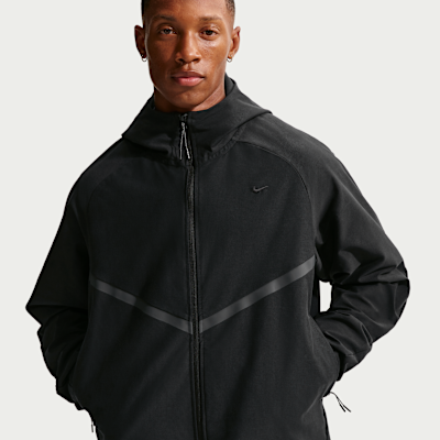 Nike Tech Shori Örgü Tam Boy Fermuarlı Windrunner Erkek Ceketi