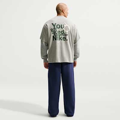 Nike Solo Swoosh Fleece Açık Paçalı Erkek Eşofman Altı görsel 5