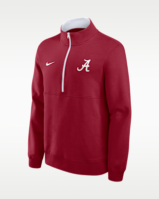 Мужские Alabama Primetime Primary Logo Nike College 1/2-Zip Crew