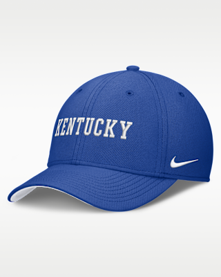 Мужские Kentucky Classic Swooshflex Nike Dri-FIT College Hat