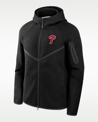 Мужская куртка Philadelphia Phillies Tech Fleece Windrunner Nike MLB Full-Zip Hooded для бега