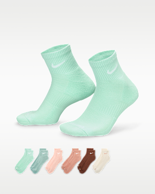 Unisex носки Nike Everyday Plus Cushioned Training Ankle Socks (6 Pairs) для тренировок