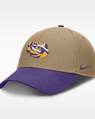 Женские  LSU Primetime Rise Nike Dri-FIT College Trucker Adjustable Hat