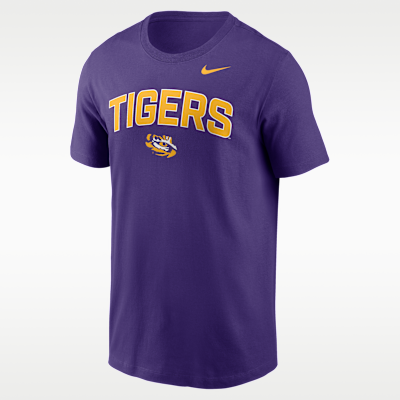 Playera universitaria Nike para hombre LSU Primetime Arch Stack