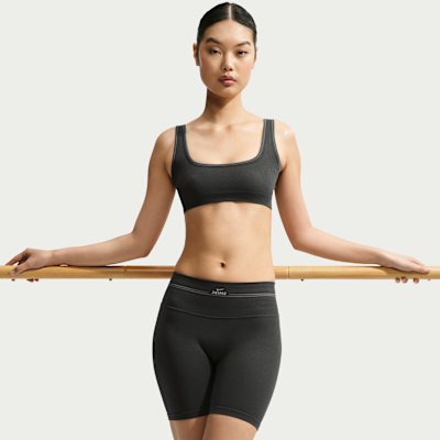 NikeSKIMS Ribbed Seamless Micro-Scoop Kadın Sütyeni görsel 3